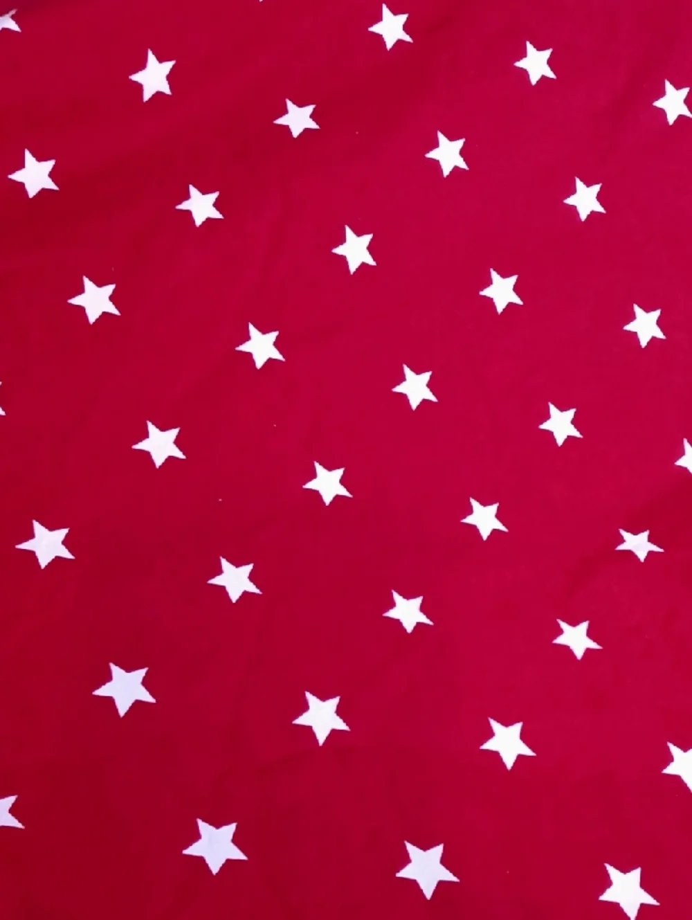 Pottery Barn Kids F/Q Stars Organic Cotton Percale Duvet Cover *Flaw*